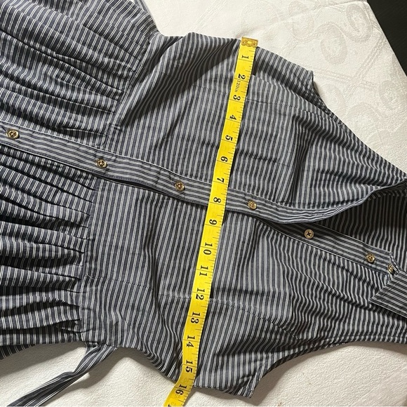 Michael Kors Blue and White Sleeveless Halter Sundress - Picture 6 of 8